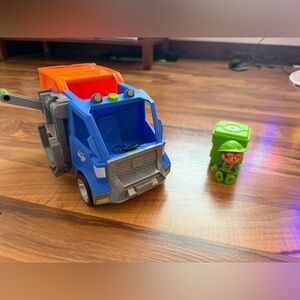 Blippi Blue and Orange Toy Recycling Truck with Figure